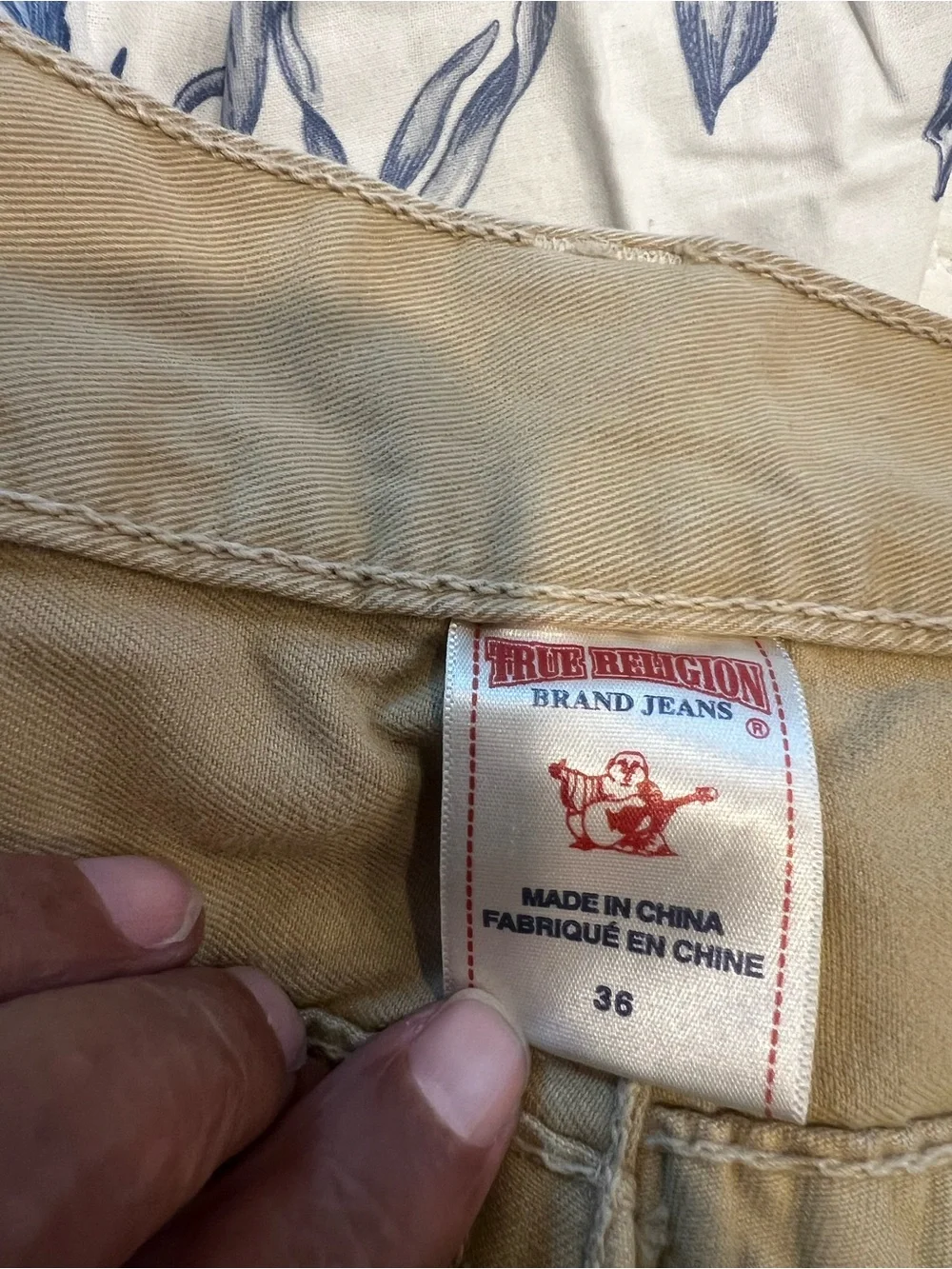 True Religion Men's Bootcut Jeans in Khaki